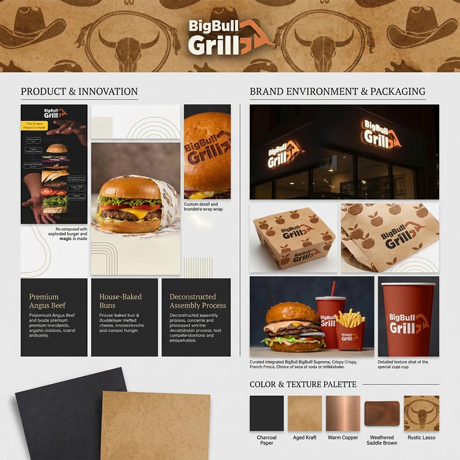 Big Bull Grill — Logo & Advertising