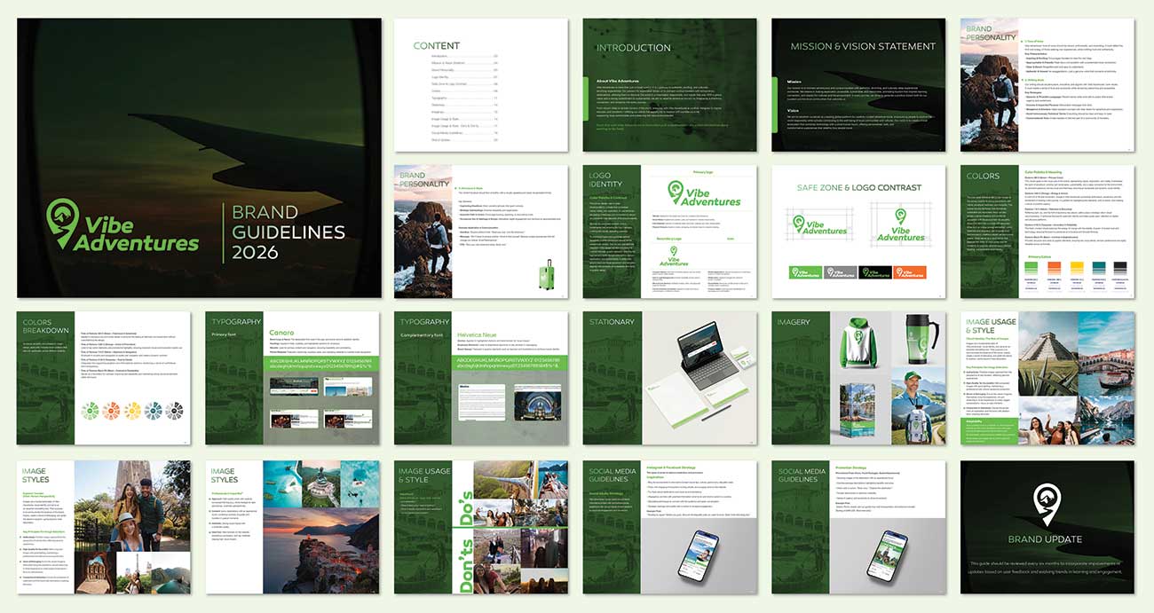 Vibe Adventures — Logo, Branding & Style Guide