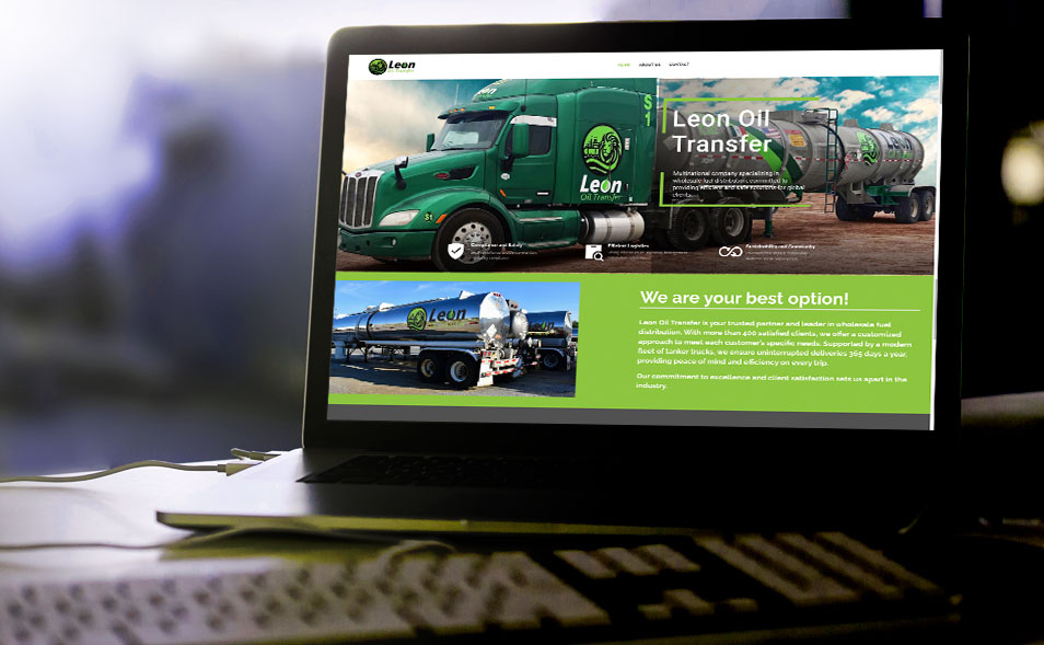 Leon Oil Transfer — Logo, Branding & Website