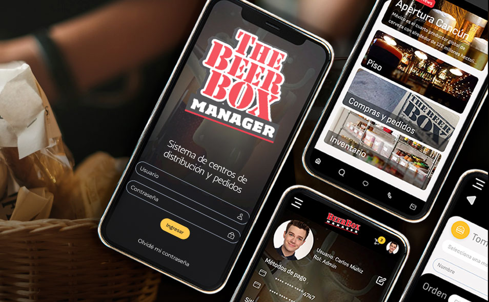 The Beer Box — Web design & UX/UI App