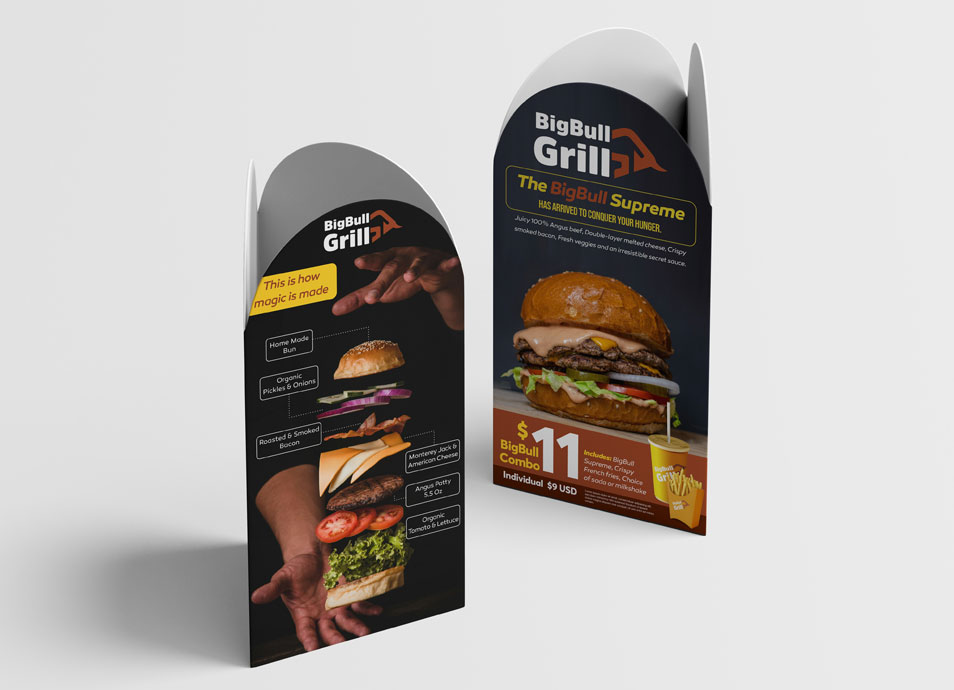 Big Bull Grill — Logo & Advertising