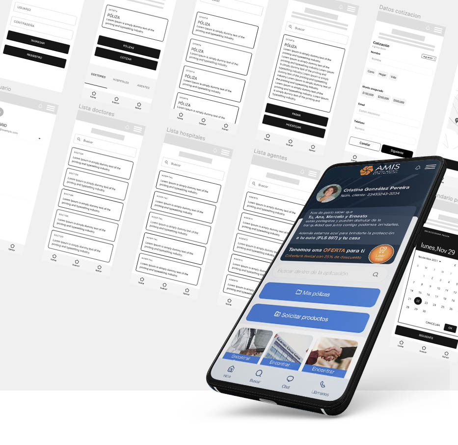 AMIS — Wireframes