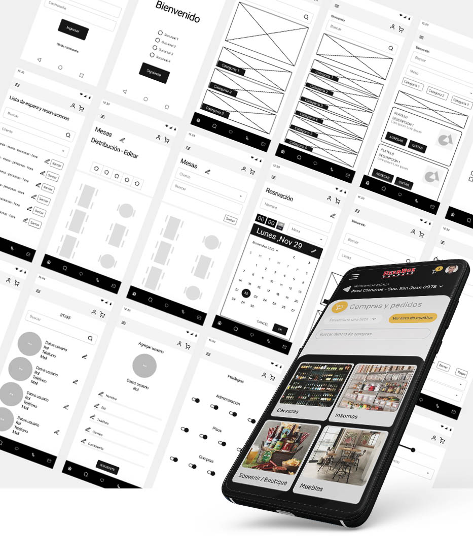 The Beer Box — Wireframes
